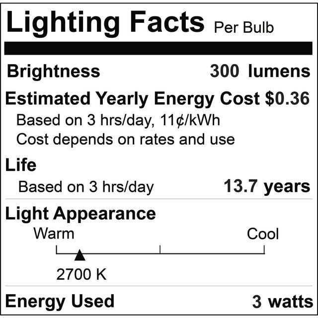 776892 - Filaments Dimmable Tubular T9 LED Light Bulb - 5 Watt - 3000K - 2 Pack