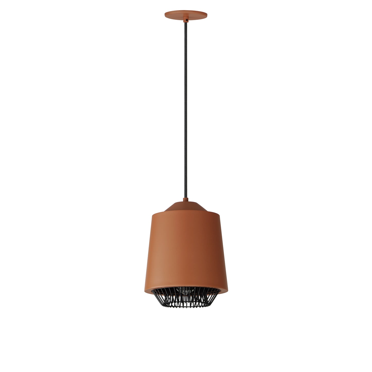 E11390-BRKBK - Phoenix 11" Pendant - Brick/Black