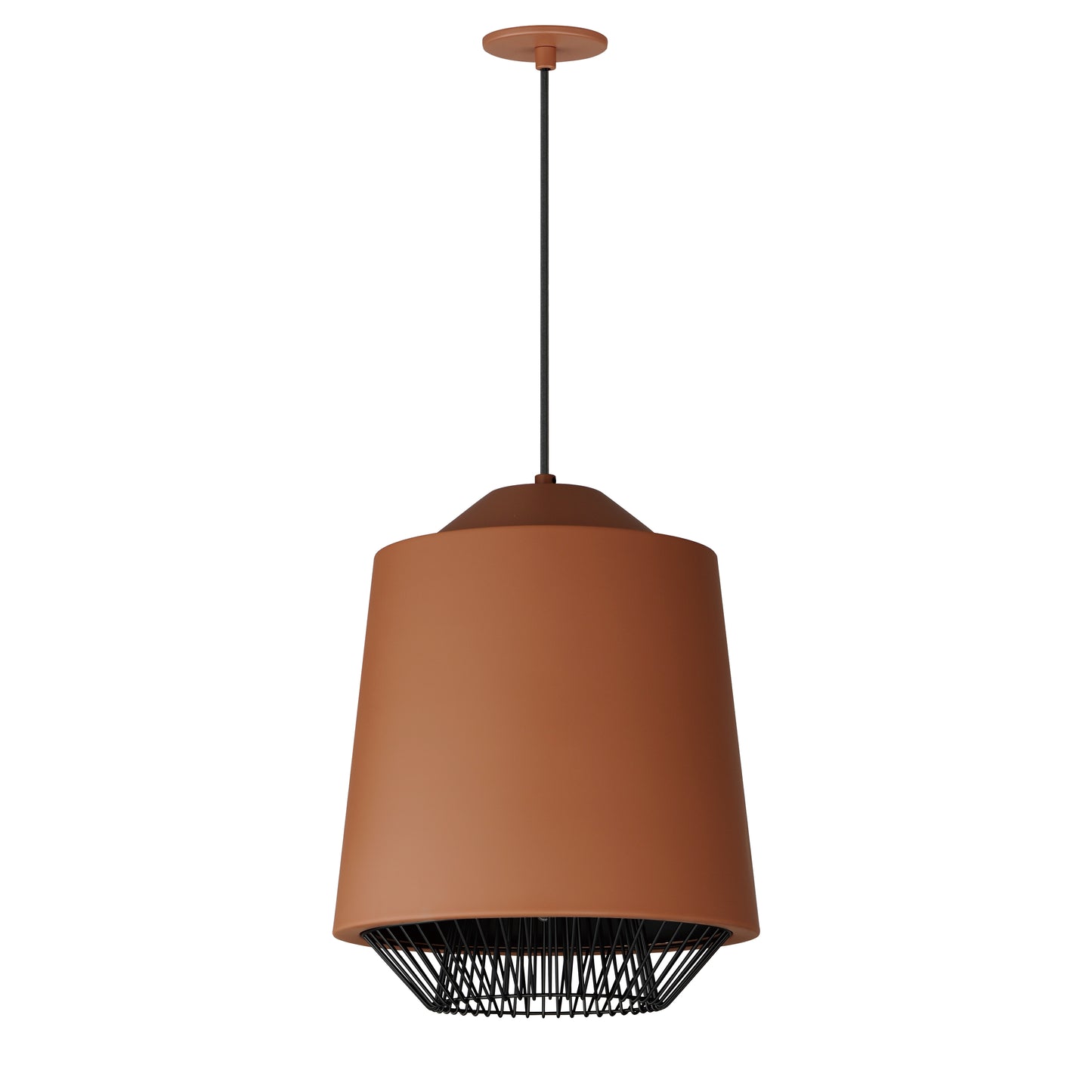 E11392-BRKBK - Phoenix 19" Pendant - Brick/Black