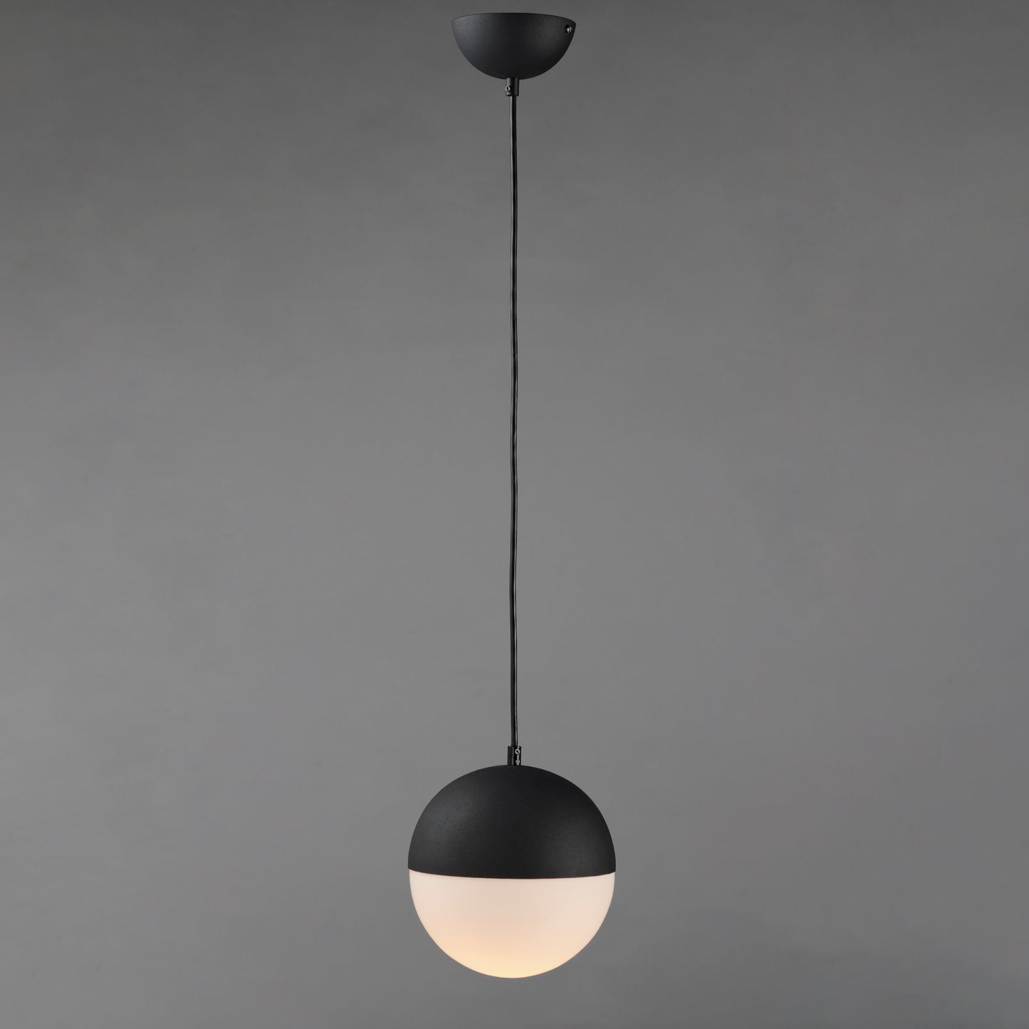 E20361-92BK - Half Moon 8.5" Pendant - Black