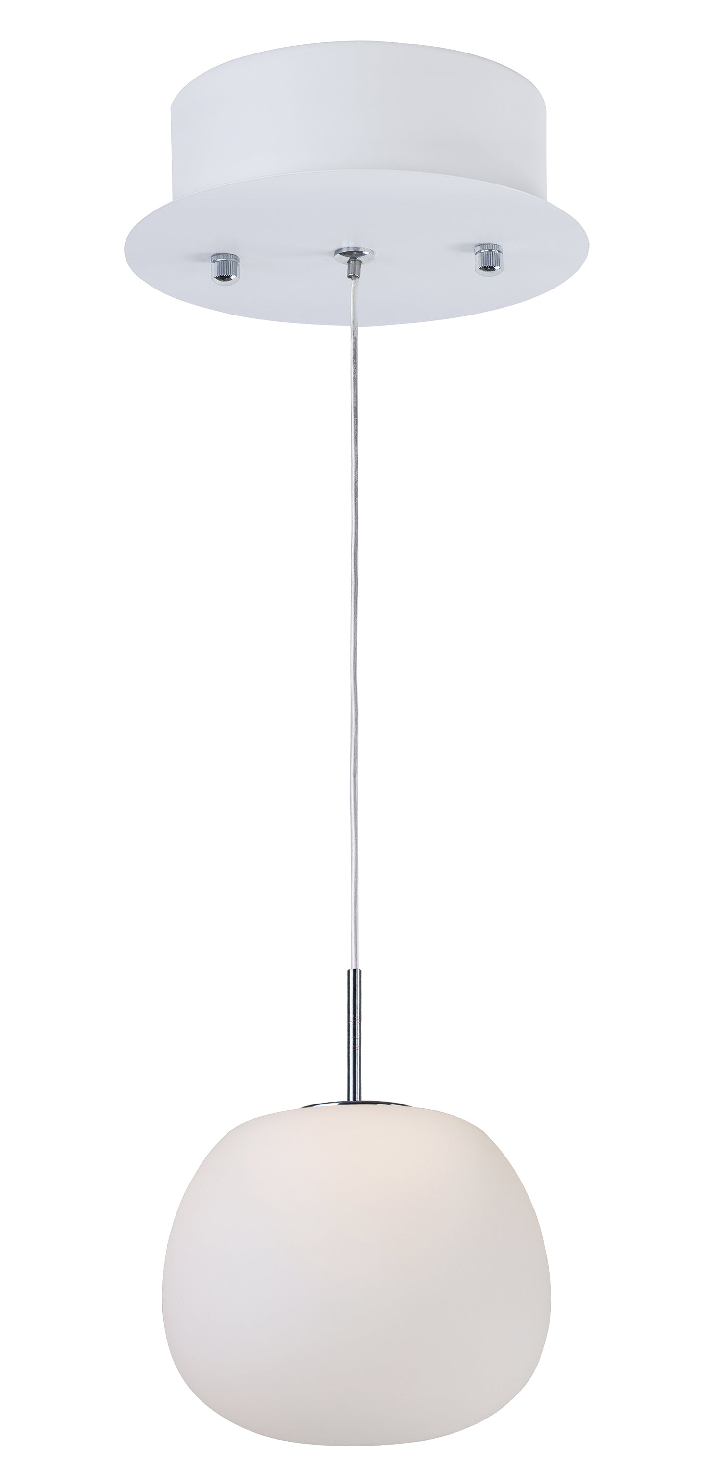 E21120-11WT - Puffs 6.25" Pendant - White