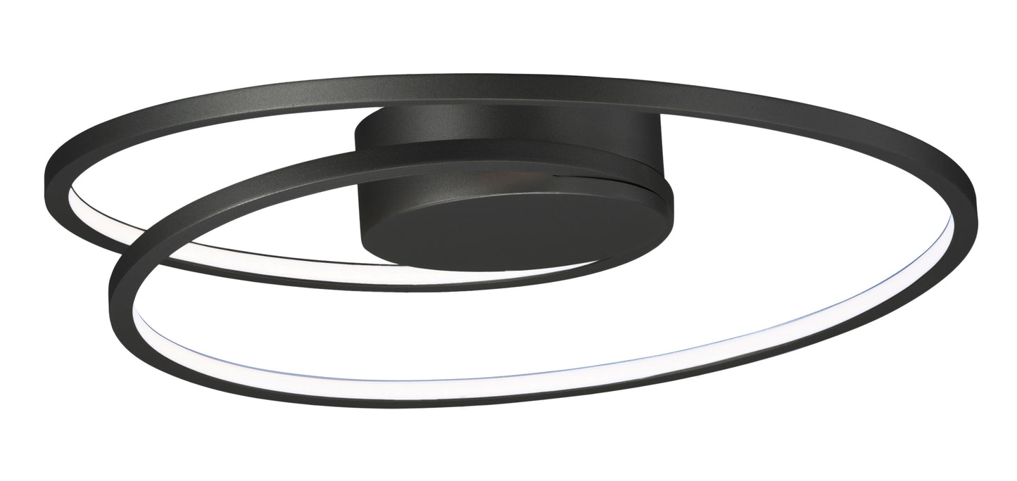 E21320-BK - Cycle 18" Flush Mount Ceiling Light - Black