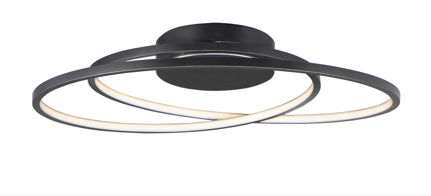 E21322-BK - Cycle 25" Flush Mount Ceiling Light - Black