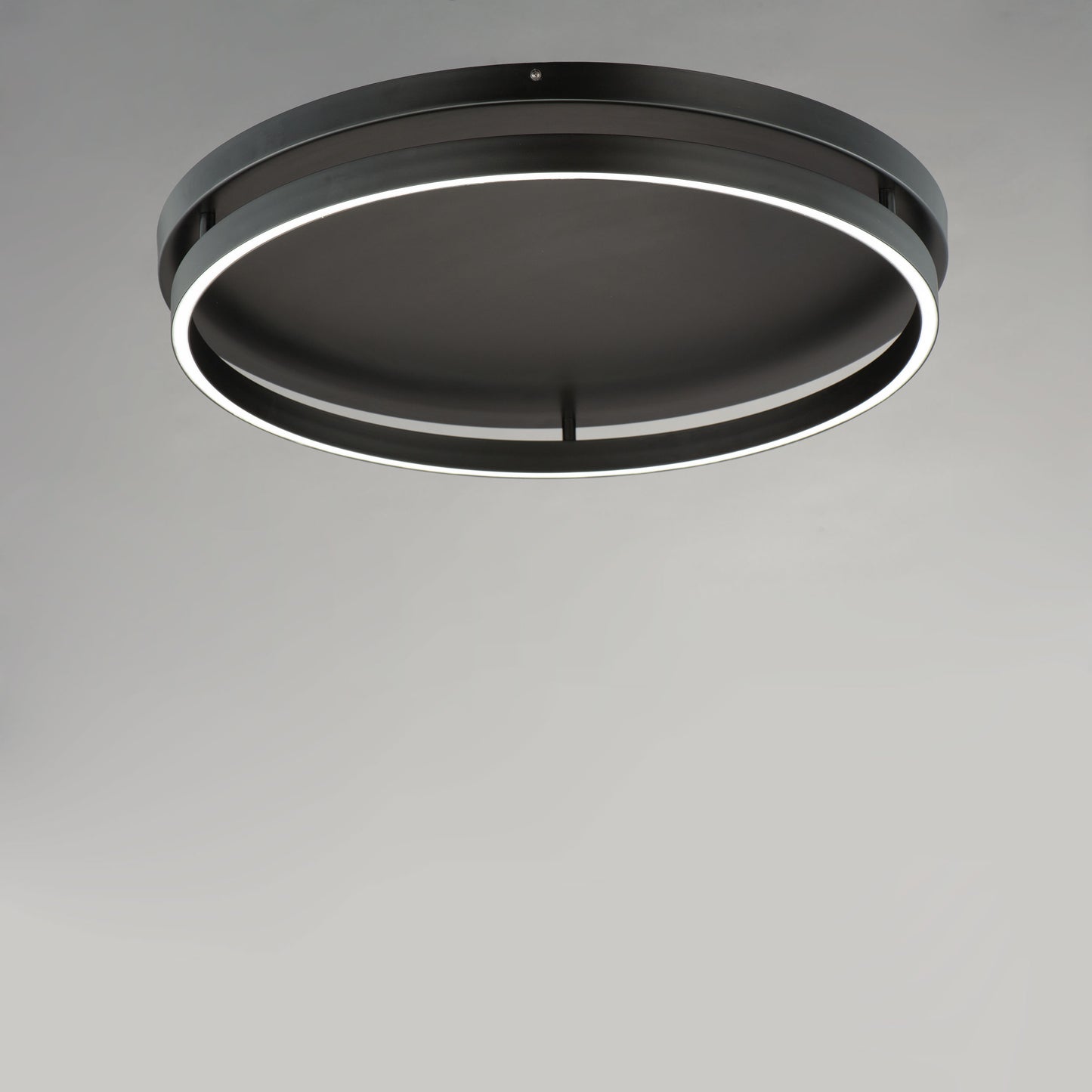 E22720-BK - Groove WiZ 25" Flush Mount Ceiling Light - Black