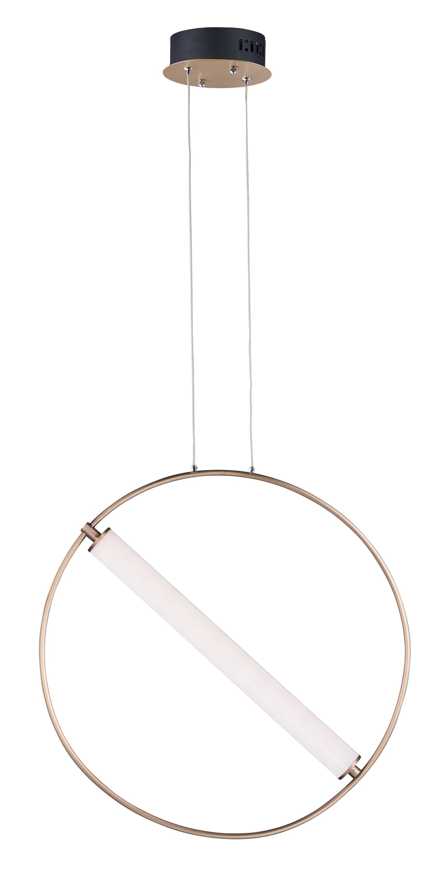 E23275-93BKSFTG - Flare 24" Pendant - Black / Soft Gold