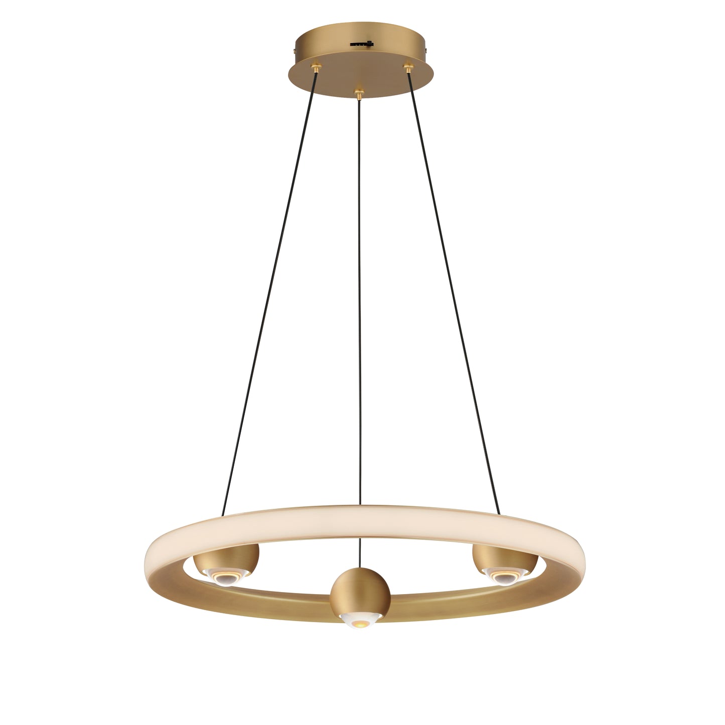 E23511-GLD - Nodes 18" Chandelier - Gold