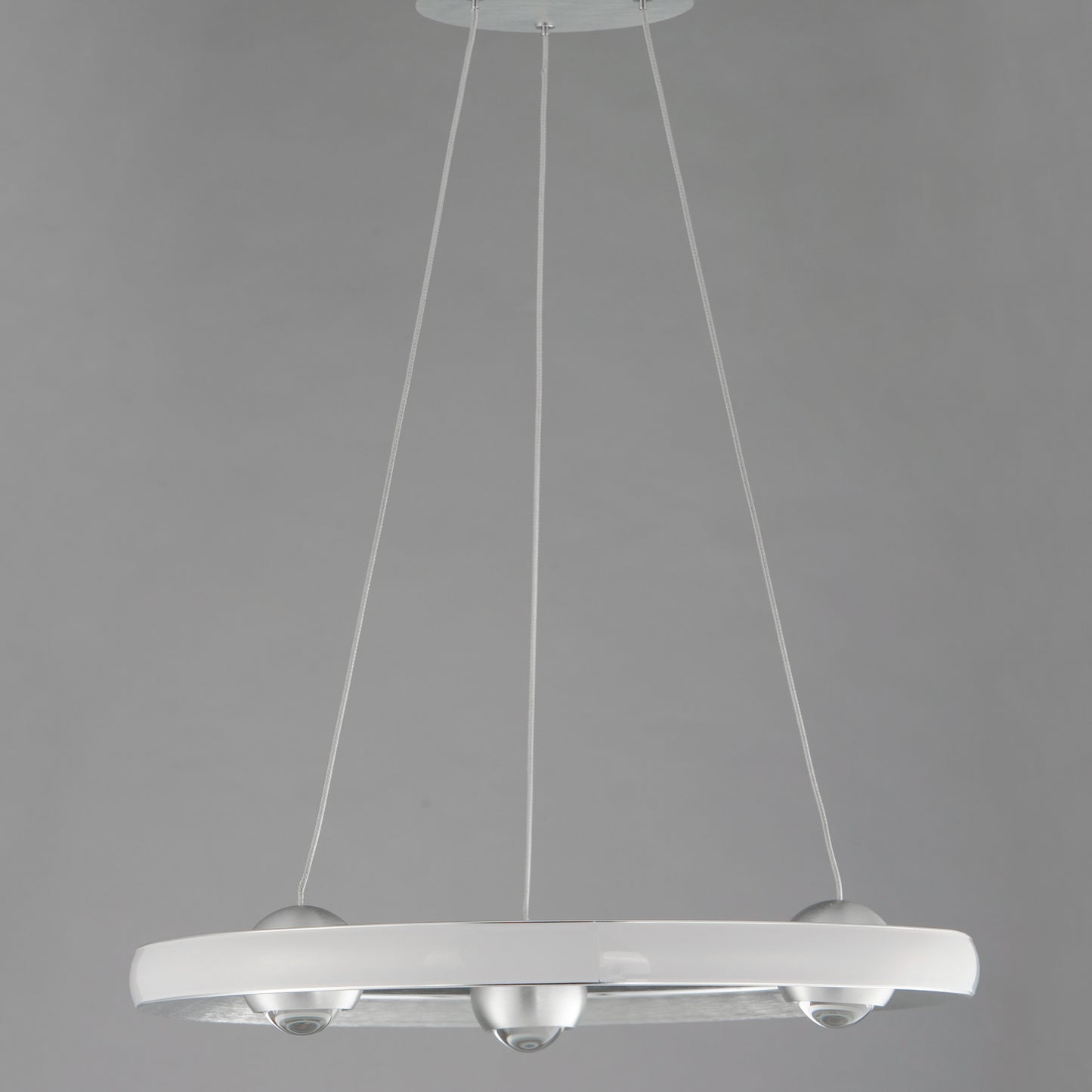 E23511-AL - Nodes 18" Chandelier - Brushed Aluminum