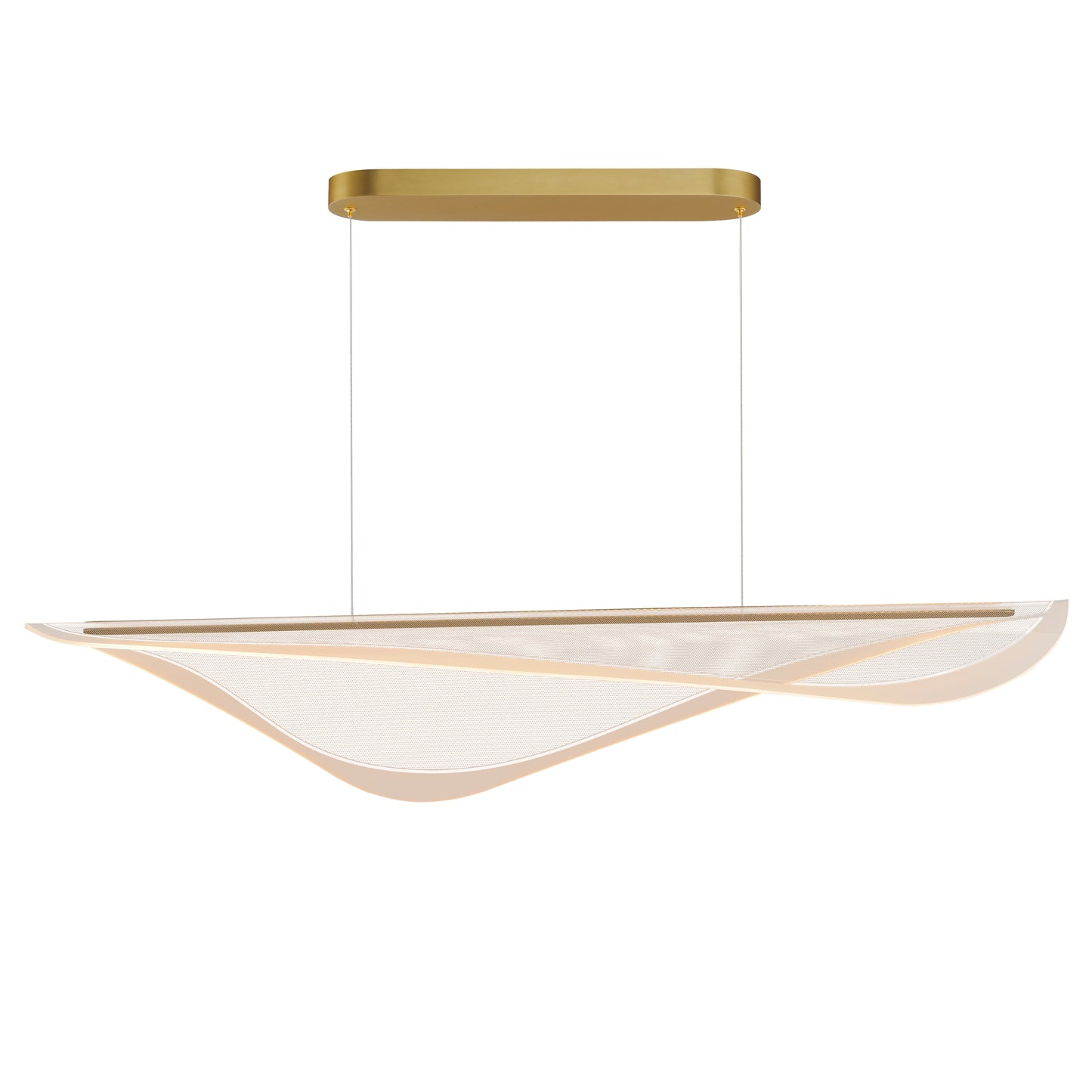 E24714-144GLD - 1 Light Manta 9.75" Chandelier - Gold