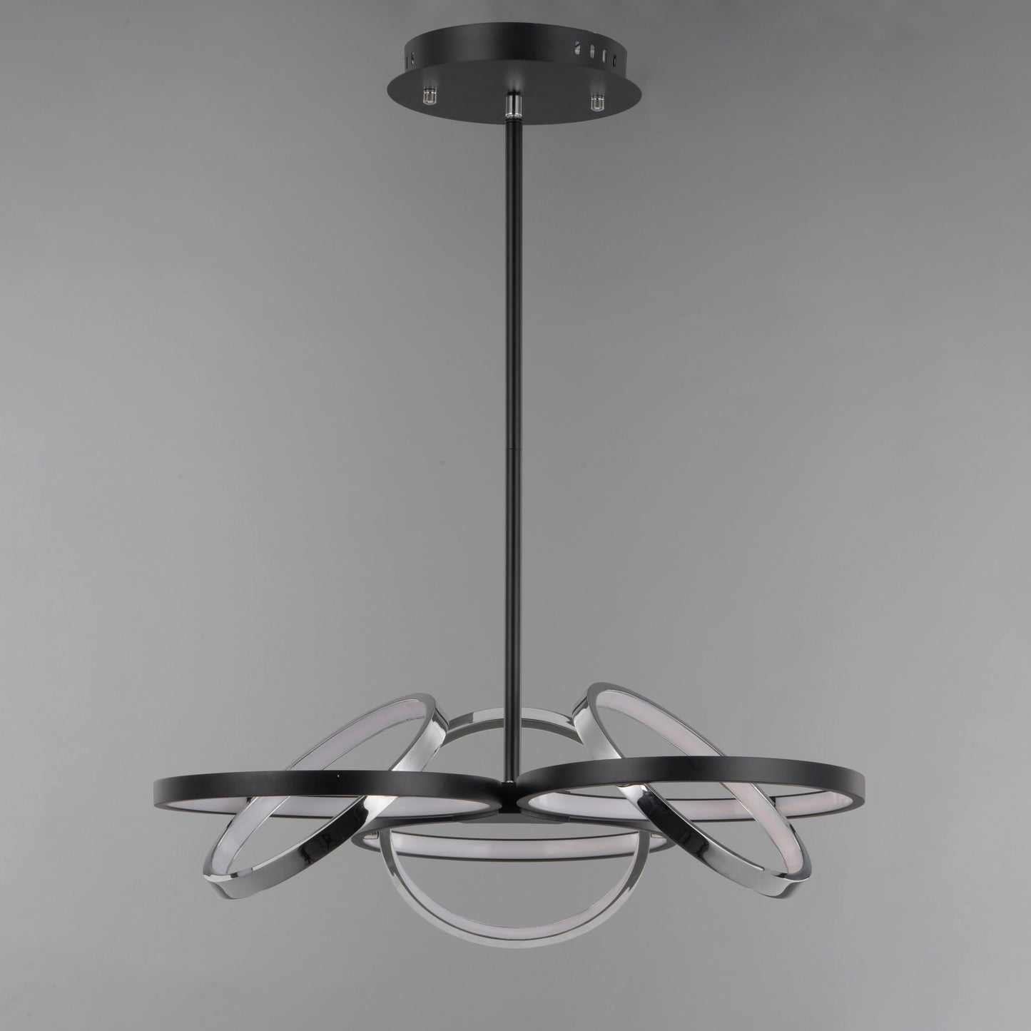 E24787-BKPC - Gyro II 26" Pendant - Black / Polished Chrome