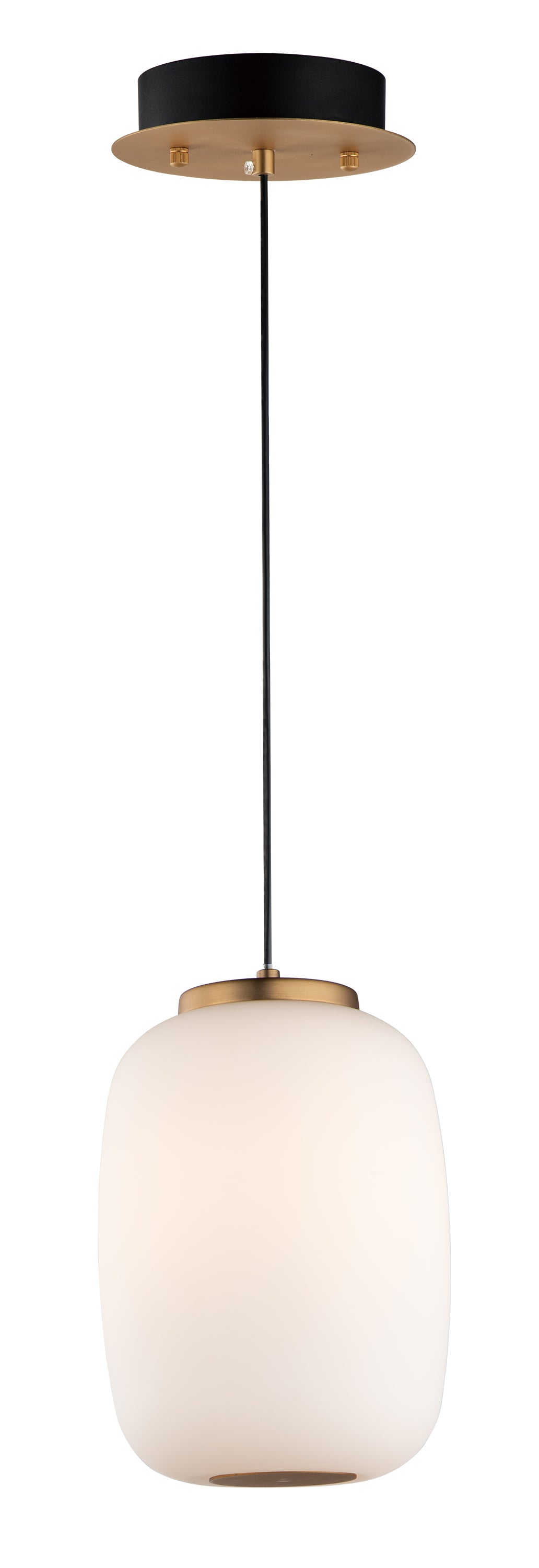 E25064-92BKGLD - Soji 11" Pendant - Black / Gold