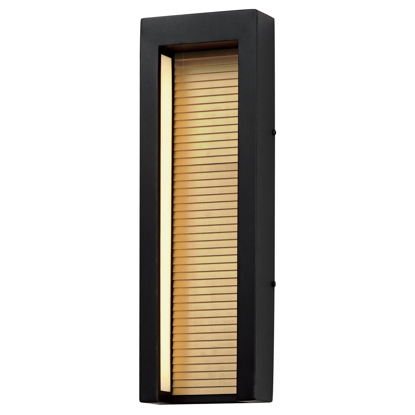 E30106-BKGLD - Alcove 20" Outdoor Wall Sconce - Black / Gold