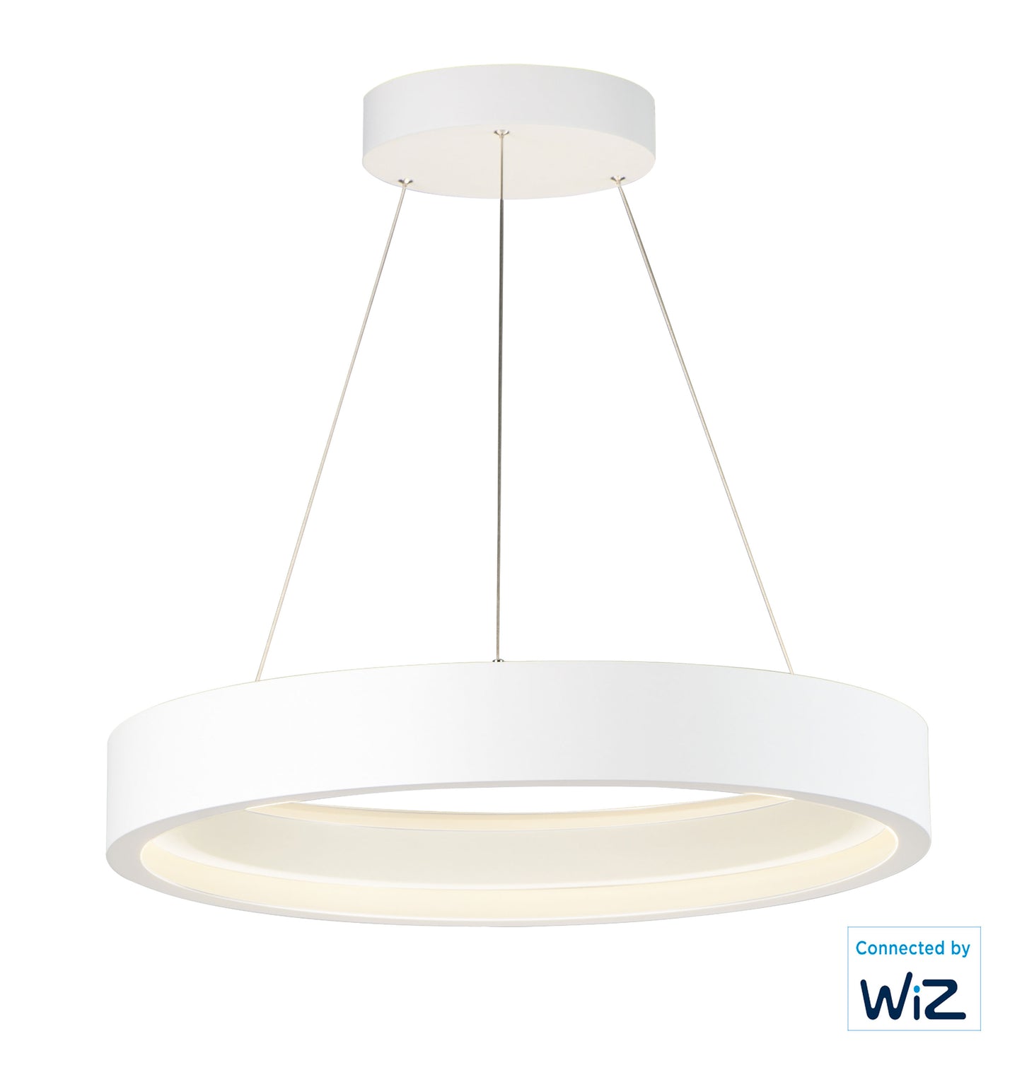 E35104-MW - iCorona WiZ 28" Pendant - Matte White