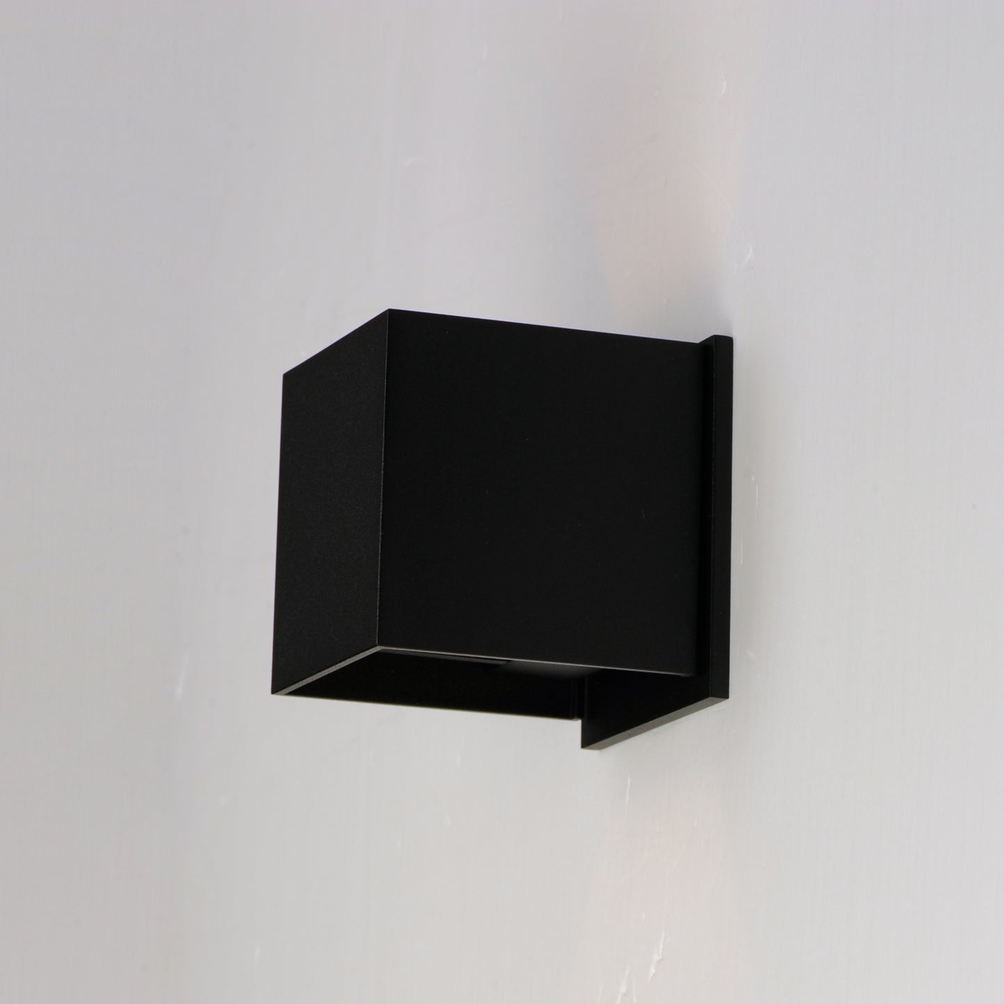 E41308-BK - Alumilux Cube 4.25" Outdoor Wall Sconce - Black