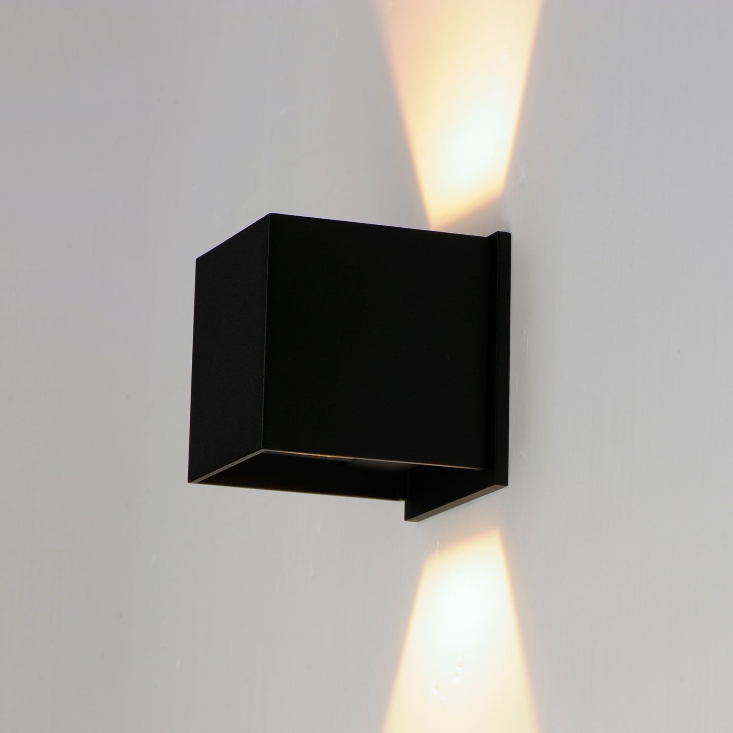 E41308-BK - Alumilux Cube 4.25" Outdoor Wall Sconce - Black