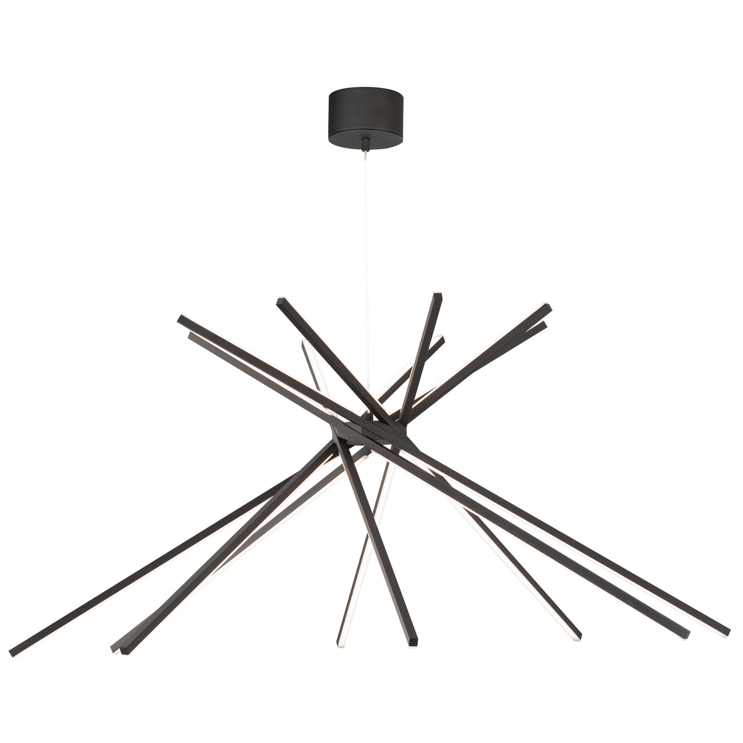 E41446-BK - 8 Light Alumilux Aster 45" Chandelier - Black