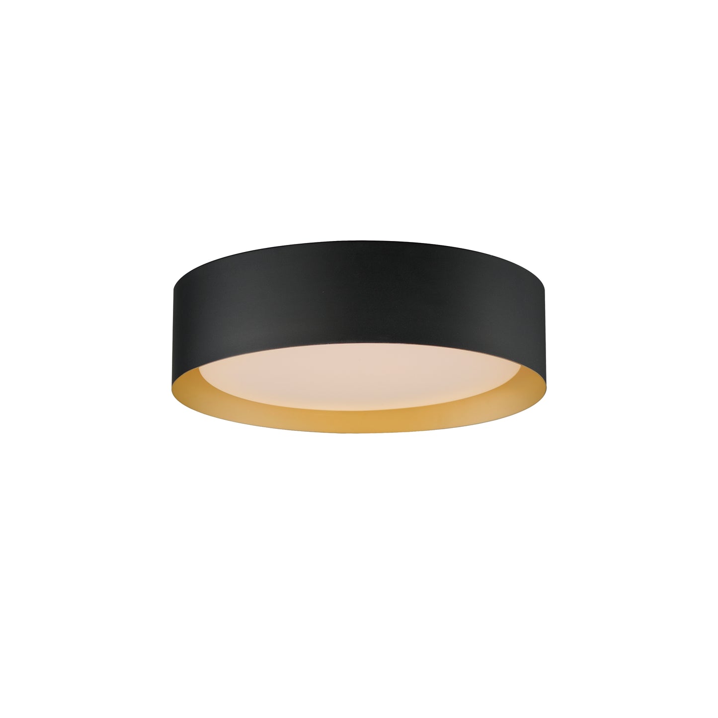 E51012-BKGLD - Echo 16" Flush Mount Ceiling Light - Black / Gold