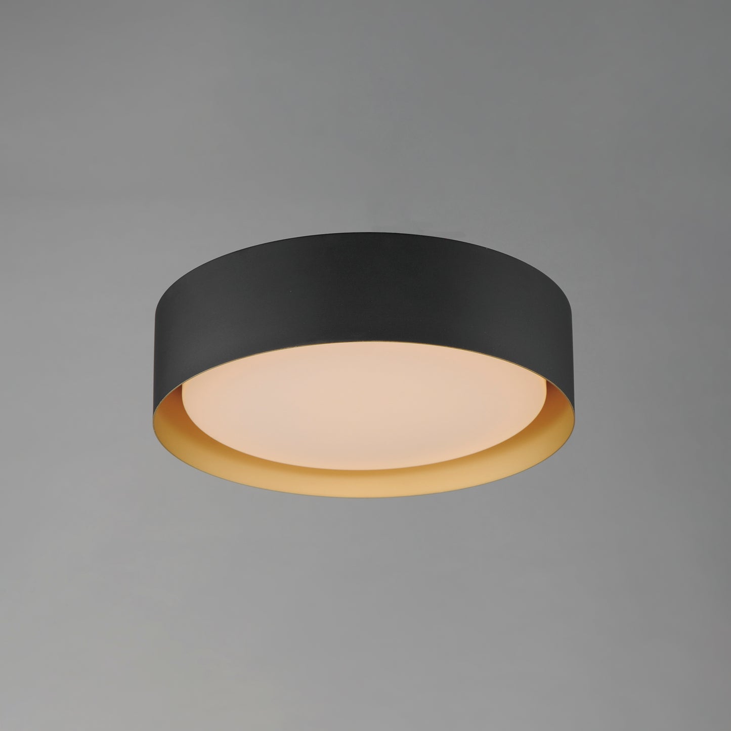 E51012-BKGLD - Echo 16" Flush Mount Ceiling Light - Black / Gold