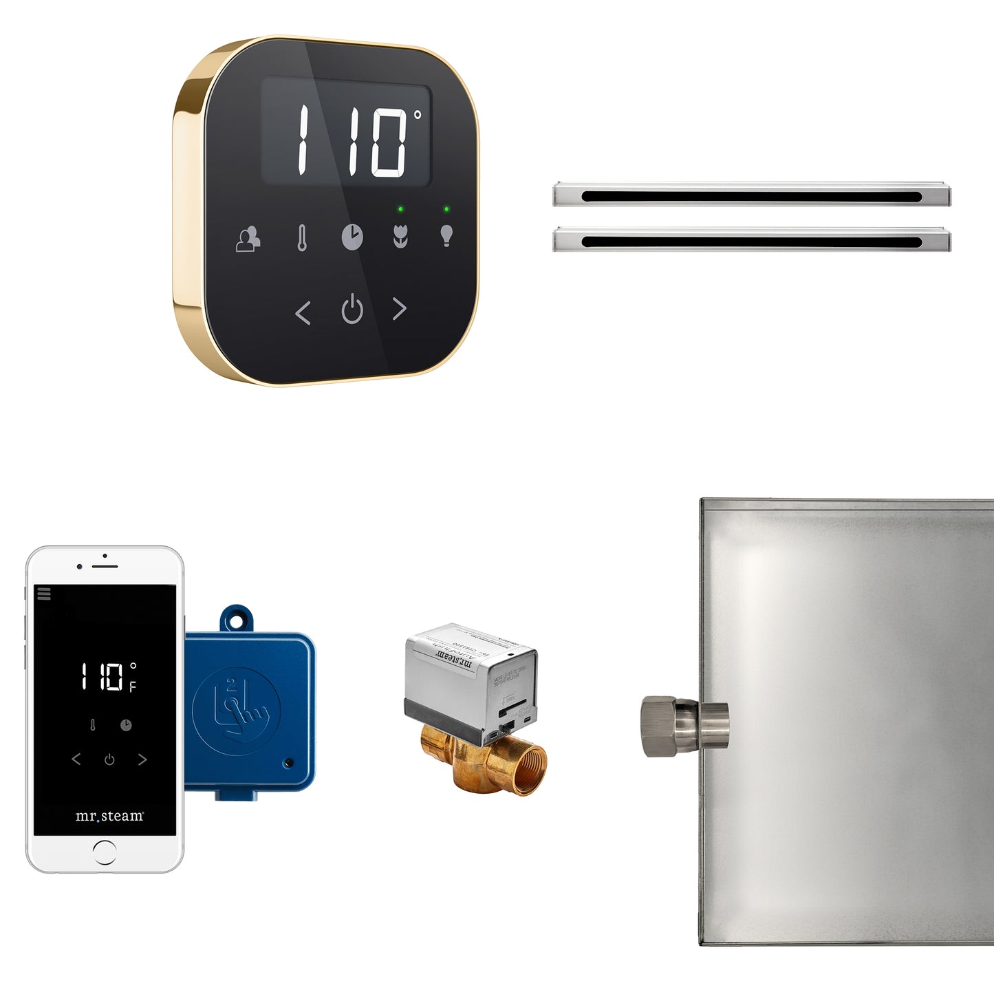 AirButler Max Linear Package Black Polished Brass