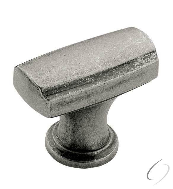 Amerock BP55311AP 1-3/8" (35 mm) Highland Ridge Rectangular Cabinet Knob Aged Pewter Finish