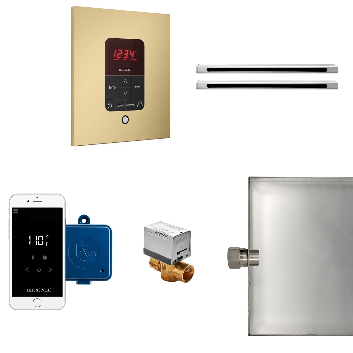 Butler Max Linear Package Square Satin Brass