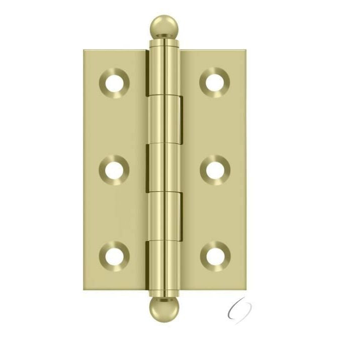 CH2517U3-UNL 2-1/2" x 1-11/16" Hinge; with Ball Tips; Unlacquered Bright Brass Finish