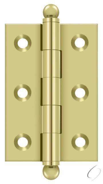 CH2517U3 2-1/2" x 1-11/16" Hinge; with Ball Tips; Bright Brass Finish