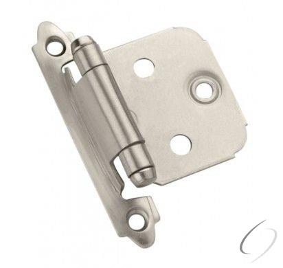 Amerock CM7139G10 Variable Overlay Self Closing Face Mount Cabinet Hinge Satin Nickel Finish