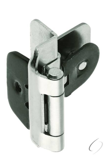 Amerock CMR8700G9 3/8" (10 mm) Inset Double Demountable Cabinet Hinge Sterling Nickel Finish