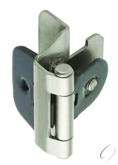 Amerock CMR8701G10 1/4" (6 mm) Overlay Double Demountable Cabinet Hinge Satin Nickel Finish