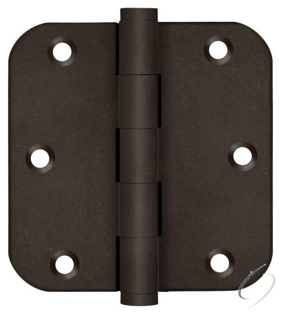 DSB35R510BD-R 3-1/2" x 3-1/2" x 5/8" Radius Hinge; Bronze Dark Finish