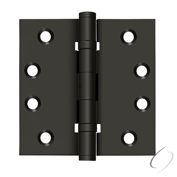 DSB4NB10B 4" x 4" Square Hinge; Ball Bearings; Oil Rubbed Bronze Finish