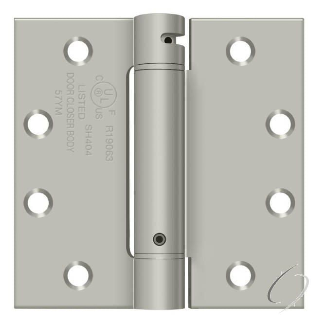 DSH45U15 4-1/2" x 4-1/2" Spring Hinge; Satin Nickel Finish