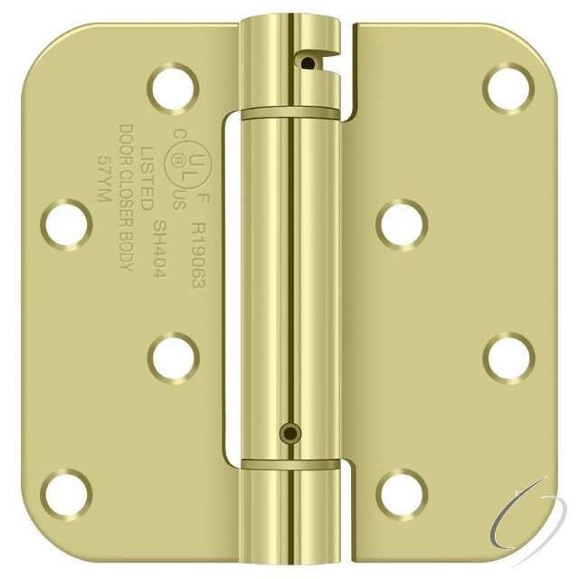 DSH4R52DBM 4" x4" 5/8" Radius Spring Hinge Benchmark; Zinc Dichromate Plated Finish