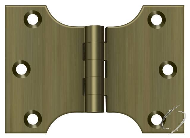 DSPA3040U5 3" x 4" Hinge; Antique Brass Finish