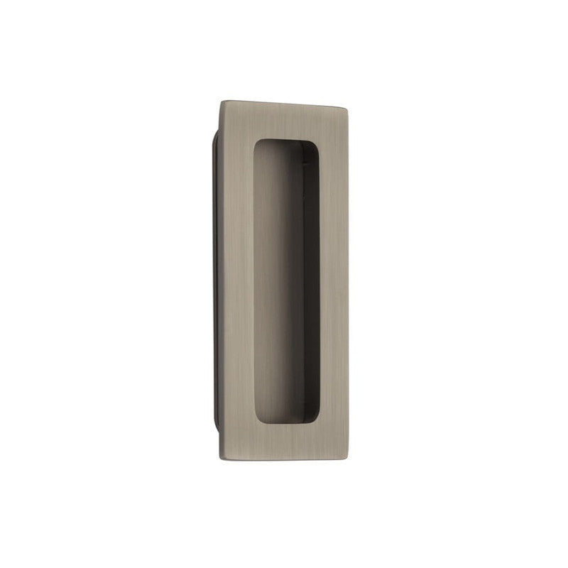 Emtek 4" Modern Rectangular Solid Brass Flush Door Pull