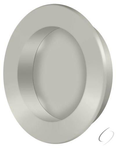 FP238U15 2-3/8" Round Flush Pull Satin Nickel Finish