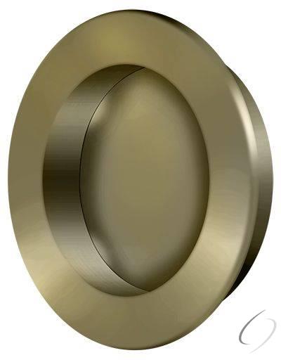 FP238U5 2-3/8" Round Flush Pull Antique Brass Finish