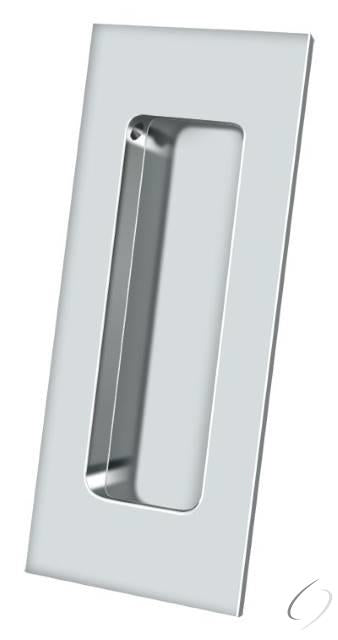 FP40U26 4" x 1-7/8" Heavy Duty Rectangular Flush Pull Bright Chrome Finish