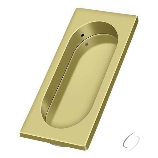 FP4134U3 Flush Pull; Large; 4" x 1-5/8" x 3/8"; Bright Brass Finish