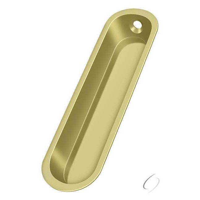 FP828U3 Flush Pull; 4" x 1" x 1/2"; Bright Brass Finish