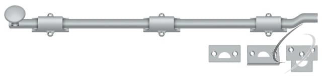 FPG1826D 18" Surface Bolt with Offset; Heavy Duty; Satin Chrome Finish