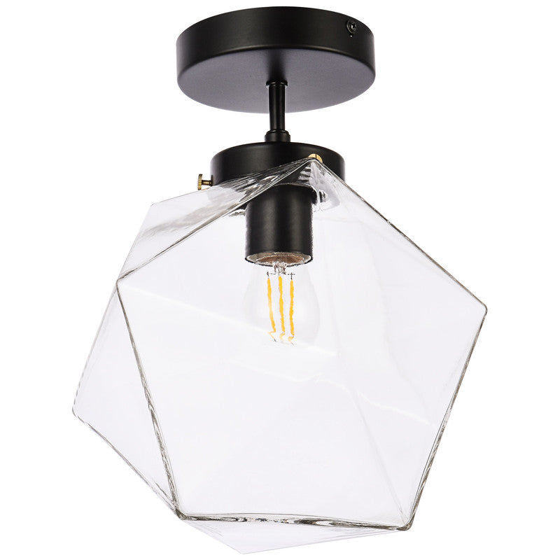 Elegant Lighting Lawrence 1 Light 10" Flush Mount