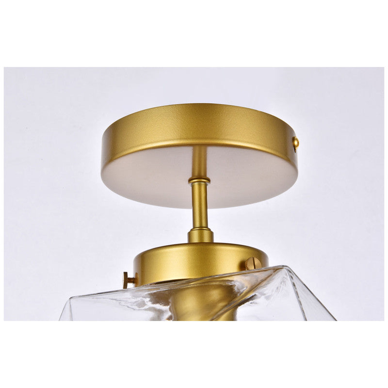 Elegant Lighting Lawrence 1 Light 10" Flush Mount