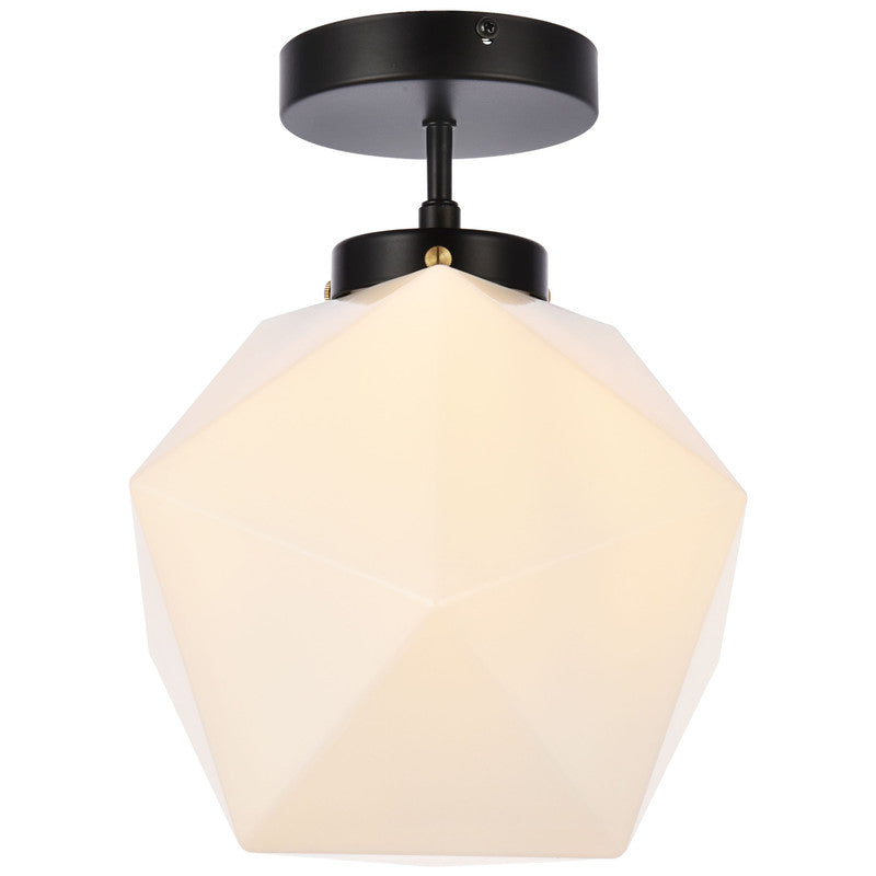 Elegant Lighting Lawrence 1 Light 10" Flush Mount