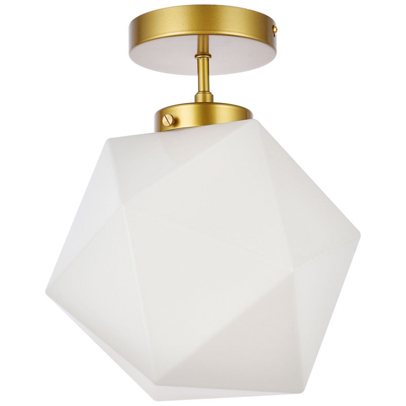 Elegant Lighting Lawrence 1 Light 10" Flush Mount