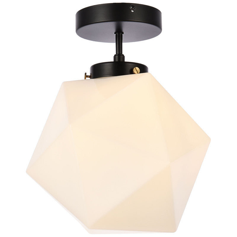 Elegant Lighting Lawrence 1 Light 10" Flush Mount