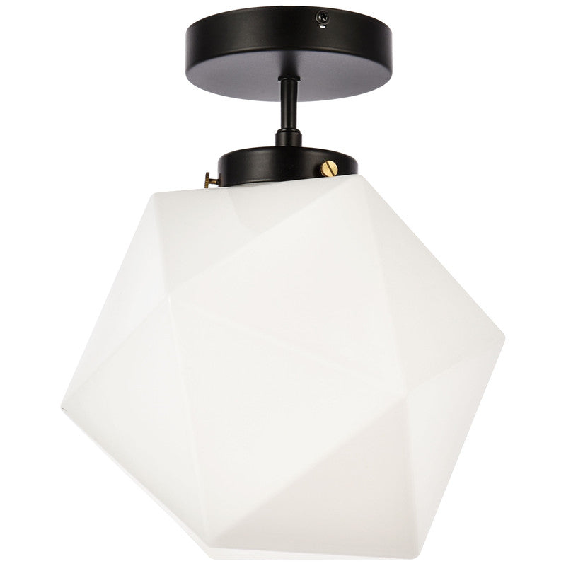 Elegant Lighting Lawrence 1 Light 10" Flush Mount