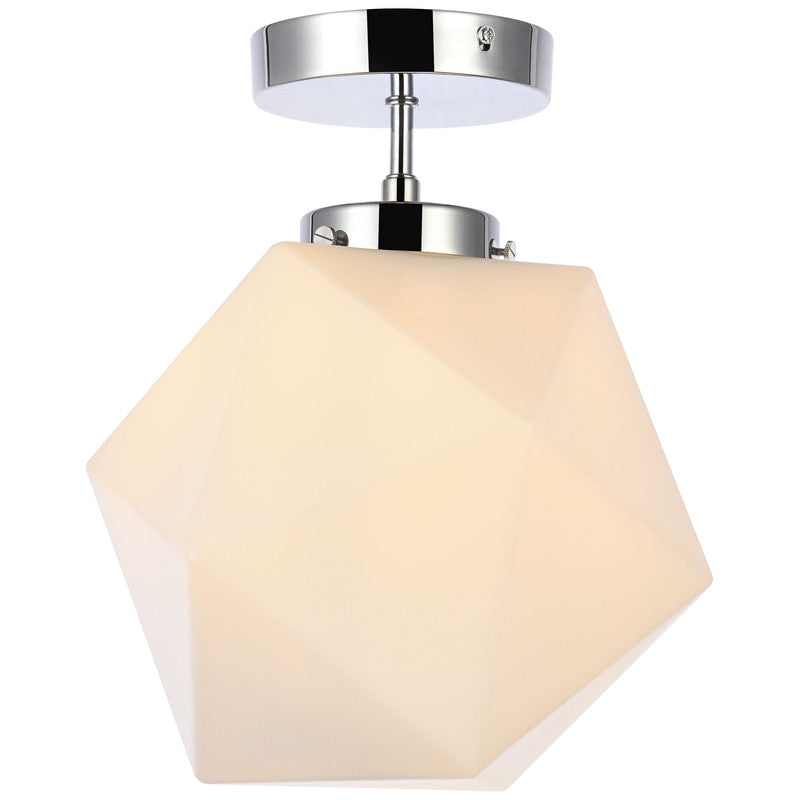 Elegant Lighting Lawrence 1 Light 10" Flush Mount