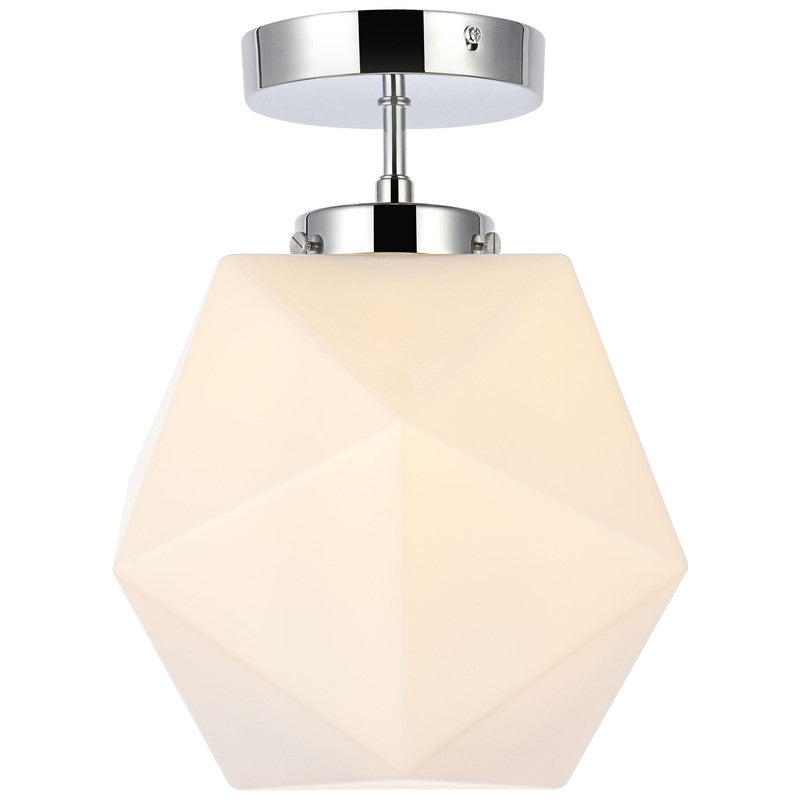 Elegant Lighting Lawrence 1 Light 10" Flush Mount