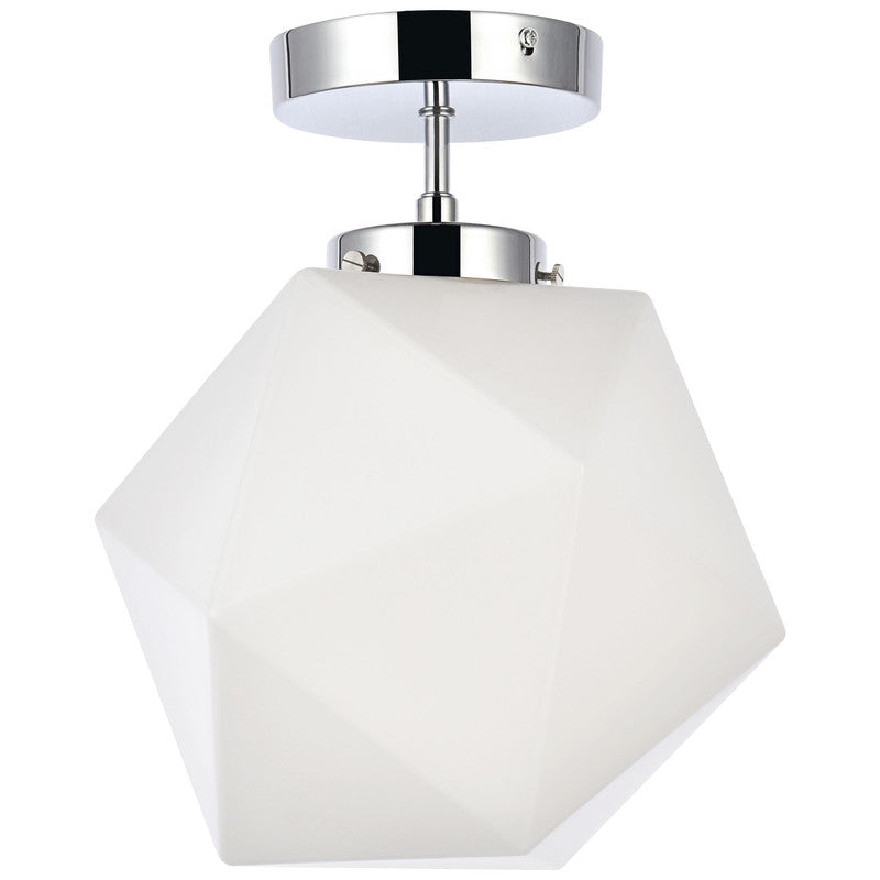 Elegant Lighting Lawrence 1 Light 10" Flush Mount